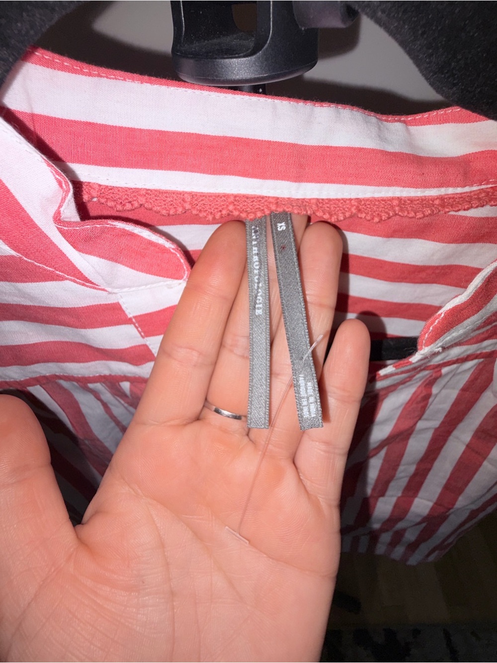 New Anthropologie  Red Striped Women’s Top - Picture 5 of 6